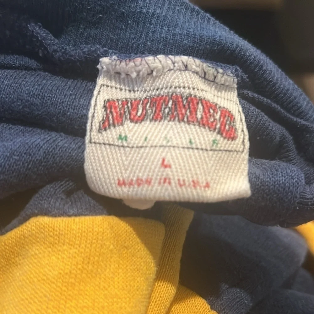 Vintage Nutmeg Sweatshirt Notre Dame Fighting Irish Large Stitched Made in USA